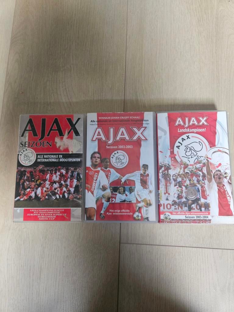 Ajax Videobanden - Seizoenen 2002-2004, Alle leeftijden, Ophalen of Verzenden, Gebruikt, Overige genres