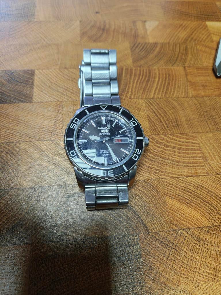 Seiko SNZH59K1 automaat, Gebruikt, Staal, Polshorloge, Ophalen of Verzenden