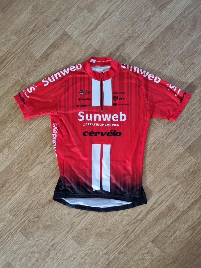 Wielershirt • Profploeg Sunweb • L, Ophalen of Verzenden, Zo goed als nieuw, Kleding
