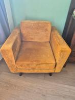 Okergele fauteuil, Ophalen, Gebruikt, 75 tot 100 cm, Stof