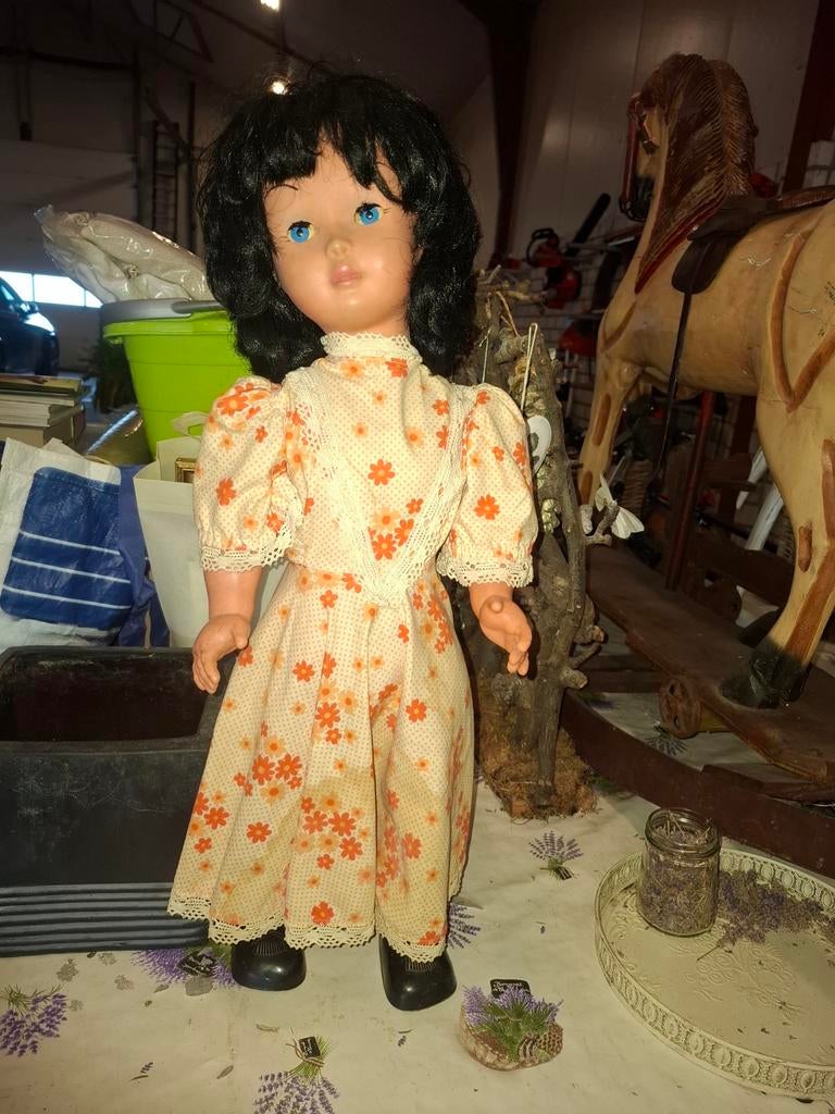 Brocante Loop- en Spreekpoppen - Minimaal 60 Jaar Oud, Verzamelen, Poppen, Ophalen of Verzenden, Gebruikt, Pop