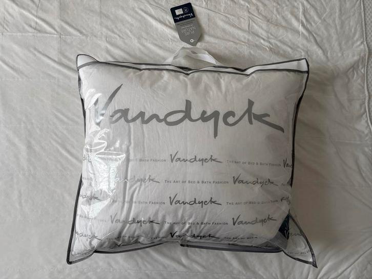 Vandyck Pure Nature Donzen Kussen 60x70 cm, Huis en Inrichting, Woonaccessoires | Kussens, Nieuw, Wit, Rechthoekig, Ophalen of Verzenden