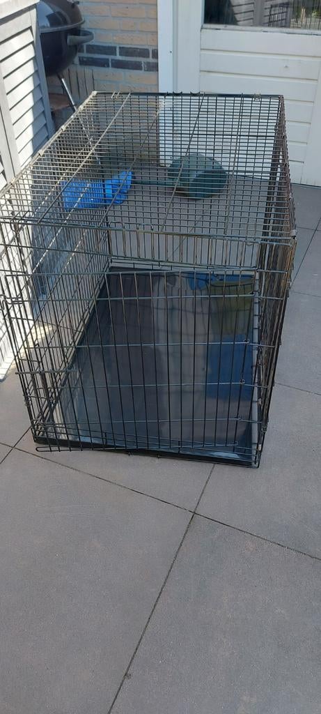 Hondenbench groot zwart, Ophalen of Verzenden, Zo goed als nieuw, 75 tot 110 cm, 65 tot 100 cm