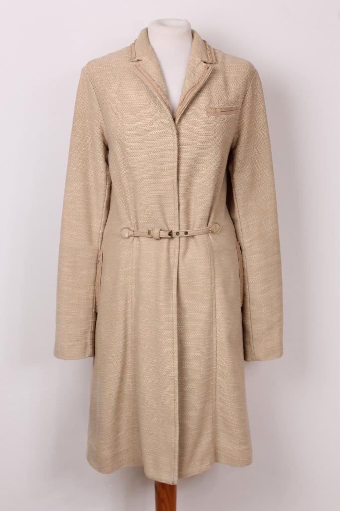 Lente! Mantel van SCHUMACHER maat 40, Kleding | Dames, Jassen | Zomer, Zo goed als nieuw, Maat 38/40 (M), Beige, Ophalen of Verzenden