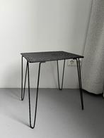 Bijzettafel vintage design Pilastro Tomado stijl, Minder dan 55 cm, Gebruikt, Metaal of Aluminium, Rechthoekig