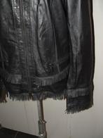 Milestone lamsleren Joyce zwart leren jack jasje maat 42, Milestone, Zwart, Maat 42/44 (L), Ophalen of Verzenden