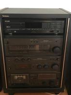 Vintage Technics Hifi Set met Philips CD-speler, Audio, Tv en Foto, Stereo-sets, Ophalen of Verzenden, Gebruikt, Cassettedeck