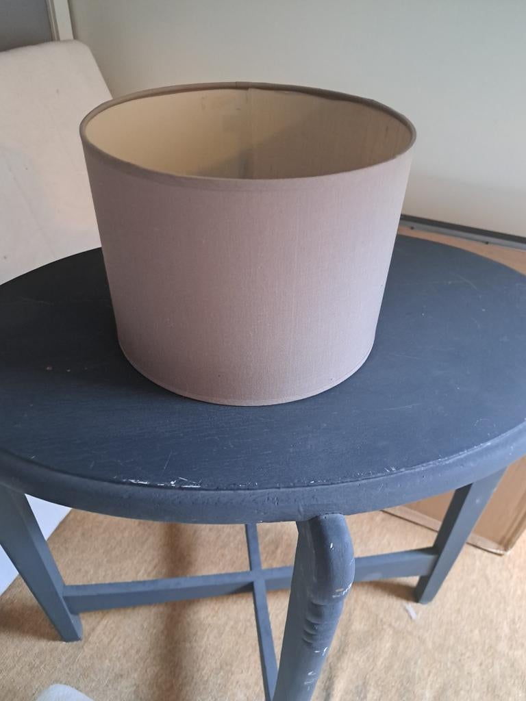 Lampenkap taupe, Ophalen, Rond