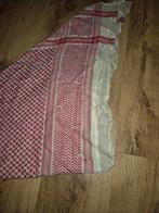 Rood-witte Keffiyeh / Shemagh, Ophalen of Verzenden, Zo goed als nieuw, Sjaal
