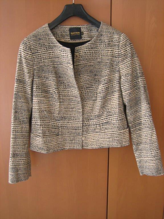 Zeer mooi exclusief jasje van NATAN COLLECTION 44 snazzeys, Verzenden, Beige, Maat 42/44 (L), Nieuw