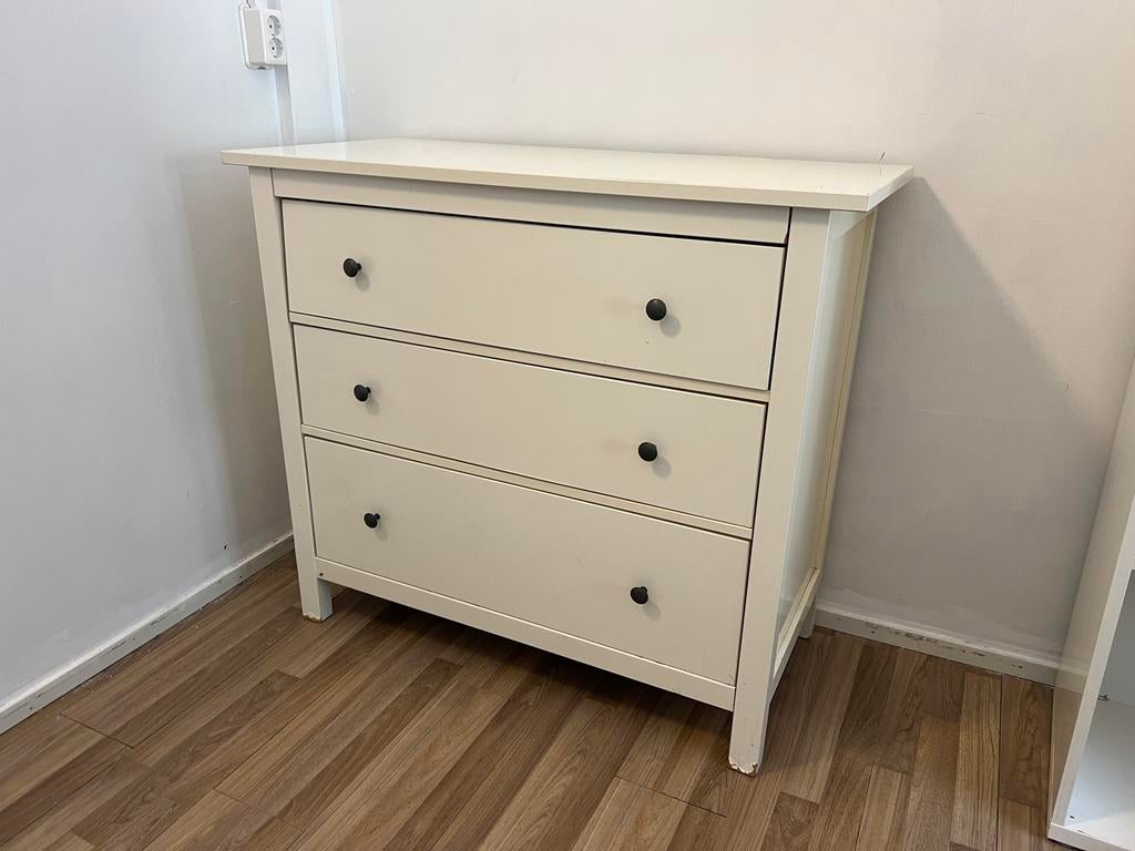 Ladekast met 3 lades, wit, Huis en Inrichting, Kasten | Ladekasten, Ophalen, Gebruikt, 100 tot 150 cm, 3 of 4 laden