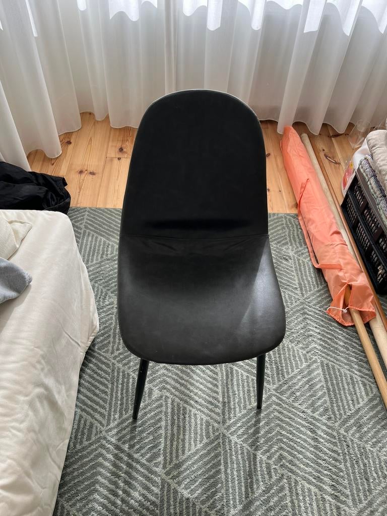 Eetkamerstoel, Ophalen, Gebruikt, Leer, Eén