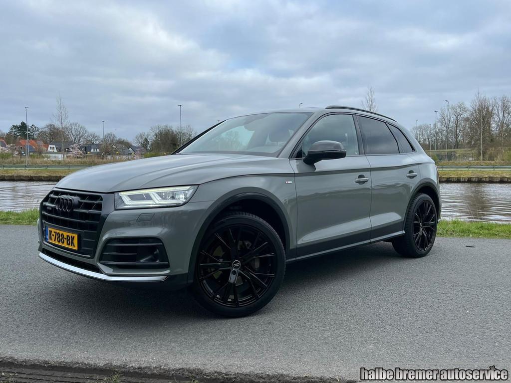 Audi Q5 2.0 TFSI quattro S Line Black Edition|RS stoel|Pano, Auto's, Automaat, Gebruikt, Euro 6, 4 cilinders