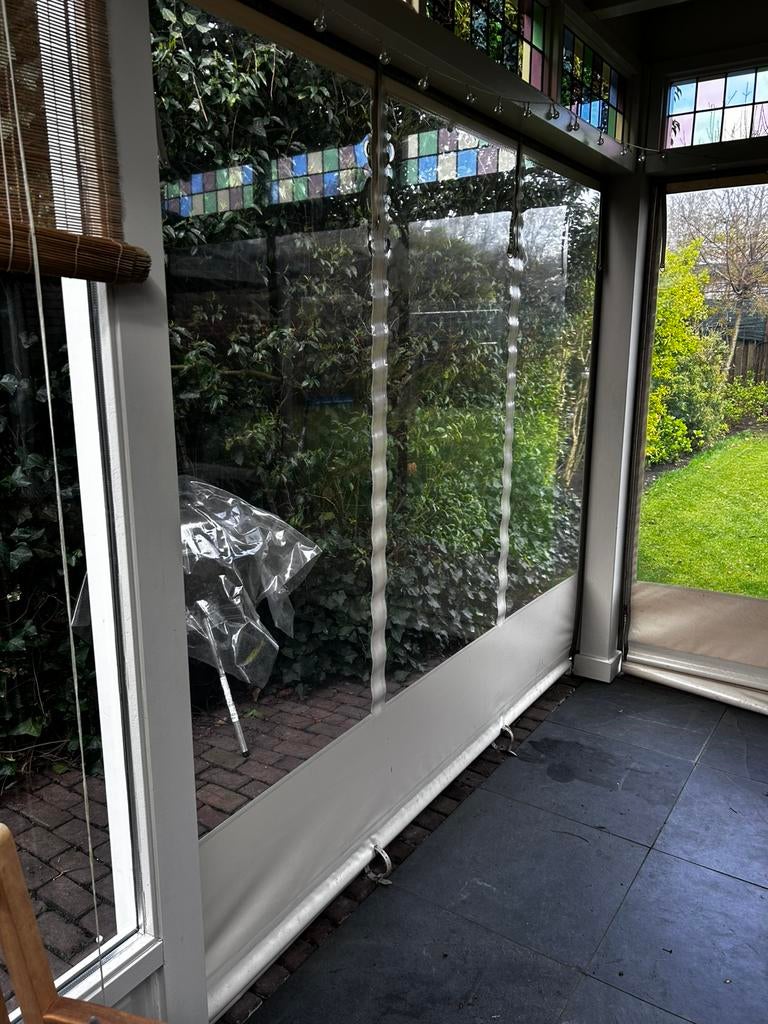 Veranda zeil, Ophalen