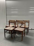 Set van 5 Vintage Scandinavische Eetkamerstoelen, Ophalen