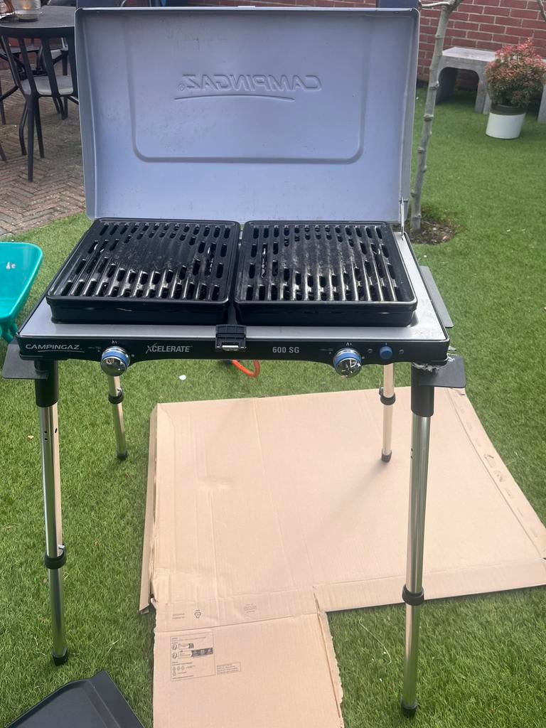 Campinggaz op poten kook toestel camping, Ophalen, Gebruikt