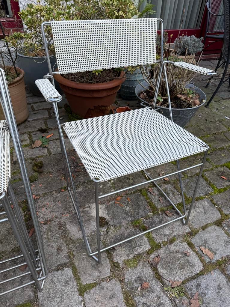 HAY X-Line stoel, wit - Niels Jørgen Haugesen (1970), Ophalen, Gebruikt, Wit, Metaal