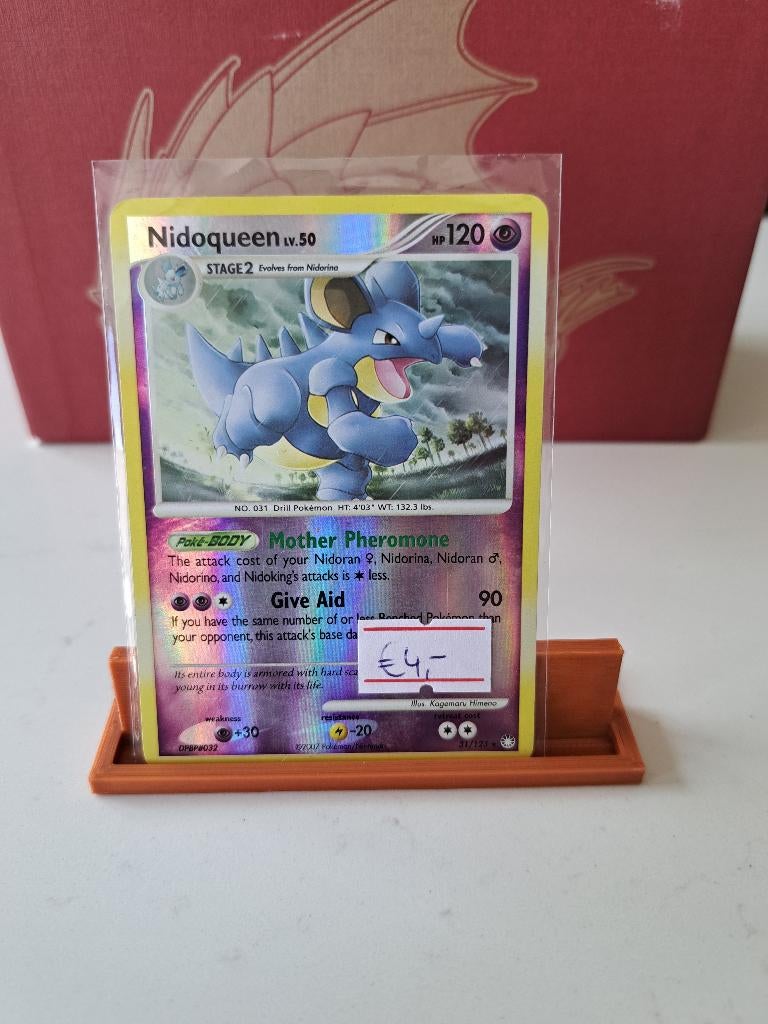 Nidoqueen 31/123 reverse rare	 € 4,00, Ophalen of Verzenden, Zo goed als nieuw, Losse kaart