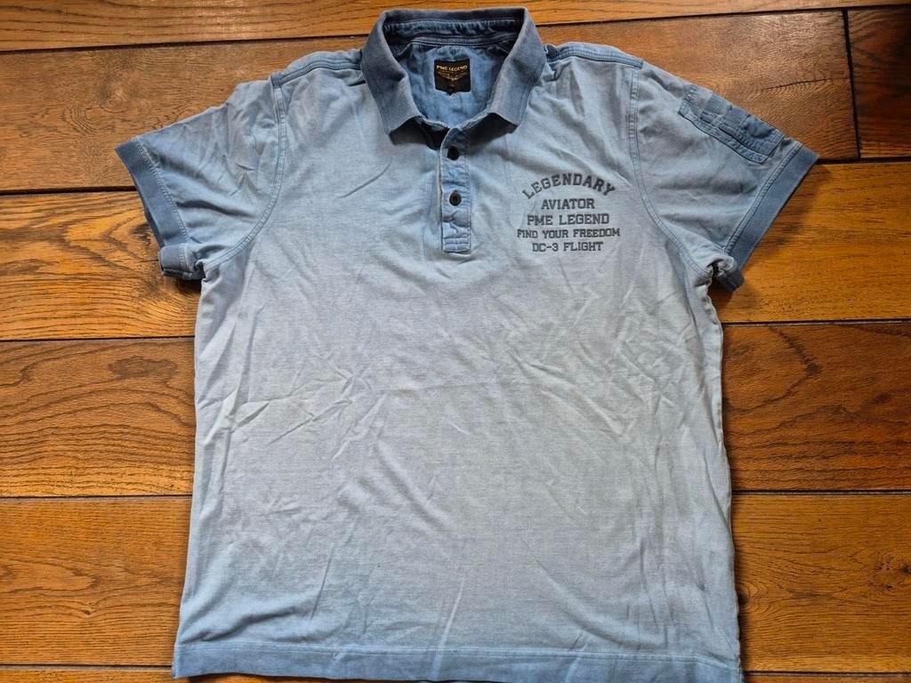 Pme Legend Pall Mall polo shirt Blauw maat XXL, Blauw, ., Overige maten, Ophalen of Verzenden