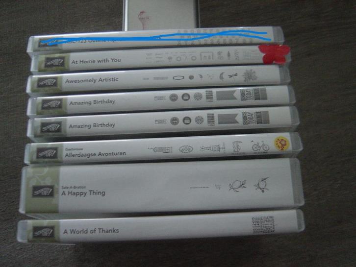 stampin up stempel in doosje, Hobby en Vrije tijd, Stempelen, Zo goed als nieuw, Unmounted stempel, Verzenden