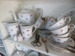 Koffieservies Rheinkrone Bavaria vol met roze roosjes, Ophalen of Verzenden