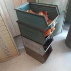 Industriële magazijnbakken - vintage stapelbak - ijzeren bak, Ophalen of Verzenden, K, K, K