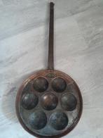 Antieke koperen Poffertjespan, Antiek en Kunst, Ophalen of Verzenden