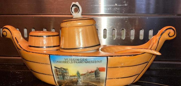 Vlissingen Standbeeld Frans Naerebout boot Gondel, Antiek en Kunst, Curiosa en Brocante, Verzenden