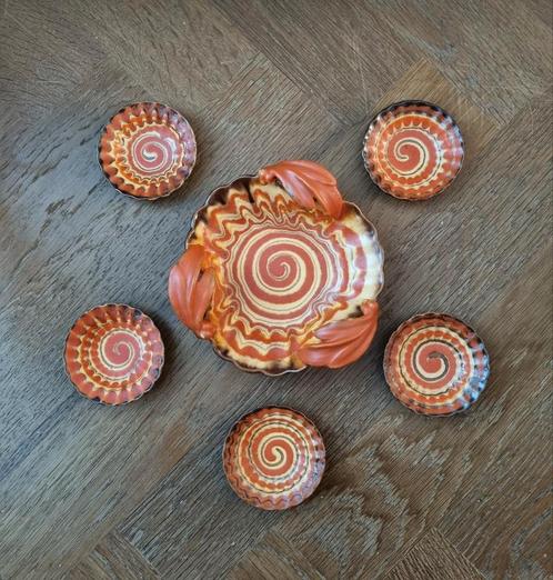 Mooie antieke schalen set. Keramiek., Antiek en Kunst, Antiek | Keramiek en Aardewerk, Ophalen of Verzenden