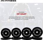 PH Fitness Bumper Plates 20KG Set – Rubber 50mm (2x, opdruk), Nieuw, Ophalen of Verzenden, Info@phfitness.nl, Zurichstraat 20