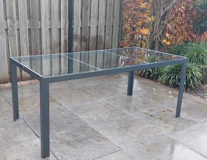 Hartman tuintafel - Rechthoekig, Tuin en Terras, Tuintafels, Gebruikt, Rechthoekig, Aluminium, Ophalen