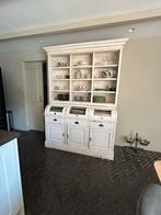 Prachtige witte vitrine/ buffet kast, Ophalen, Gebruikt, 25 tot 50 cm, 200 cm of meer