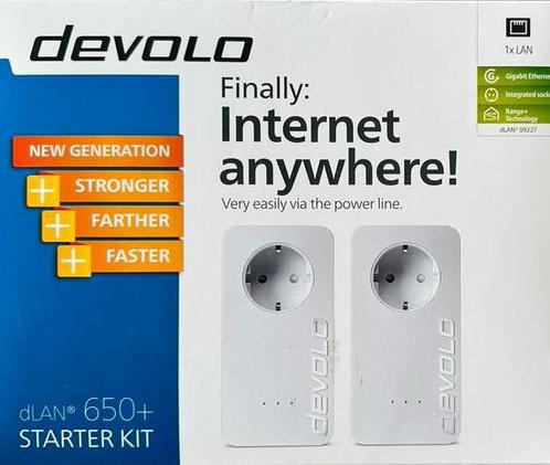 Devolo dLAN 650+ Starter Kit, Computers en Software, Powerlines, Zo goed als nieuw, Ophalen of Verzenden