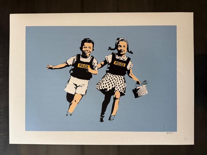 Banksy litho Stop and Search Print, Antiek en Kunst, Kunst | Tekeningen en Foto's, Ophalen