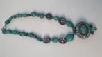 Turquoise ketting uit Tibet, Ophalen of Verzenden, Zo goed als nieuw, Blauw, Overige materialen