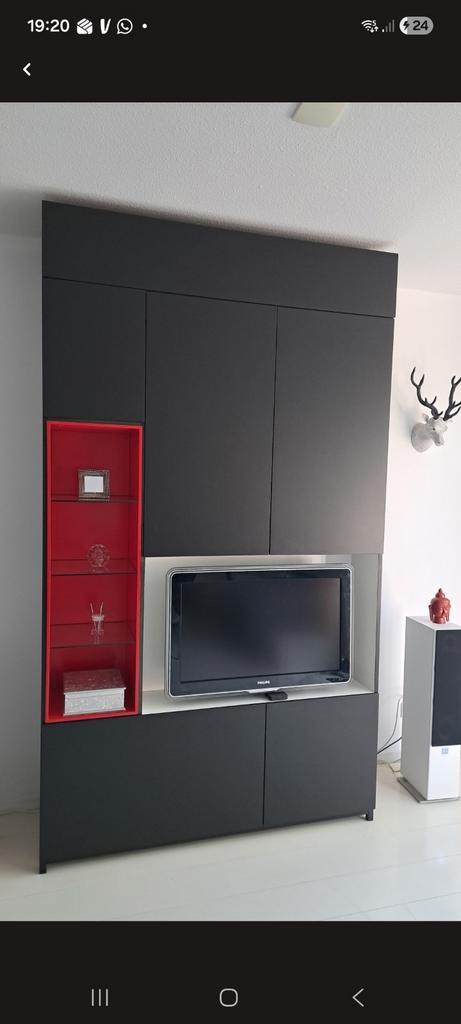 Unieke opberg vitrine kast, Huis en Inrichting, Kasten | Wandmeubels, Zo goed als nieuw, Minder dan 150 cm, 25 tot 50 cm, Ophalen of Verzenden