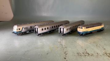 Marklin ho 4160/59/58 Silberling met stuurstand + dieselloc. beschikbaar voor biedingen