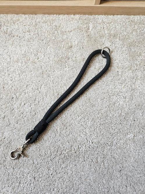 Korthouder, zwart, 37 cm, Dieren en Toebehoren, Hondenriemen, Gebruikt, Ophalen of Verzenden