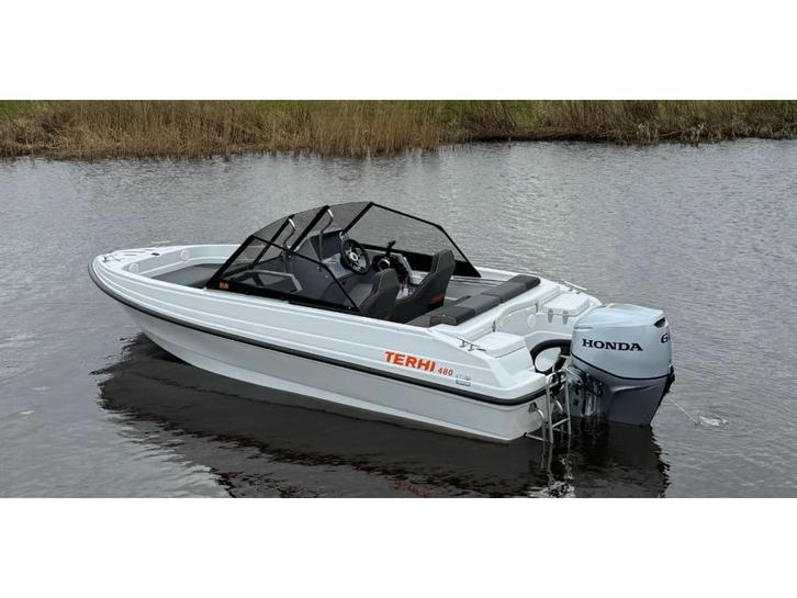 Terhi 480 BR Honda 60pk Demo, Watersport en Boten, Vis- en Consoleboten, Nieuw, 50 tot 70 pk, 3 tot 6 meter, Benzine, Polyester