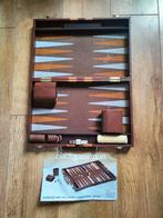 Deluxe backgammon in houten koffer, Hobby en Vrije tijd, Gezelschapsspellen | Bordspellen, Ophalen of Verzenden, Zo goed als nieuw