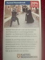 Kasteel Hoensbroek Voordeelbon, Tickets en Kaartjes, Drie personen of meer, Kortingsbon, Overige typen