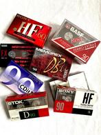 Set van 10x cassettebandjes nieuw in folie: BASF, Sony, TDK, Cd's en Dvd's, Cassettebandjes, Ophalen of Verzenden, Nieuw in verpakking