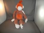 happy horse blokker aap dollie oranje velours/wit en bruin, Kinderen en Baby's, Speelgoed | Knuffels en Pluche, Ophalen of Verzenden