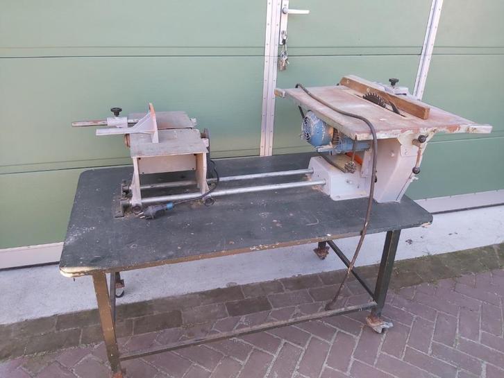 Zaagtafel vlakbank schaafmachine, Doe-het-zelf en Verbouw, Gereedschap | Zaagmachines, Gebruikt, Cirkelzaag, 1200 watt of meer