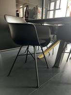 Moderne kuipstoelen – set van 8 – zwart (Eames stijl), Huis en Inrichting, Stoelen, Ophalen, Zo goed als nieuw, Zwart, Kunststof