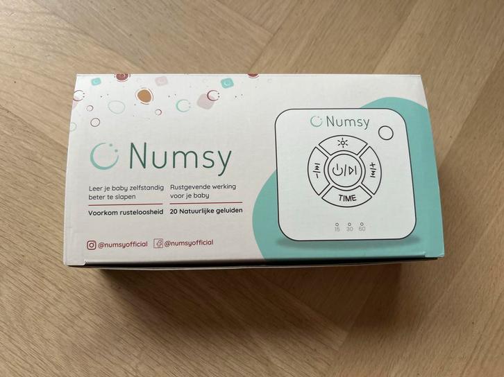 Numsy White Noise Machine - Rustgevende Geluiden, Kinderen en Baby's, Babyfoons, Zo goed als nieuw, Minder dan 100 meter, Digitaal
