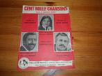 Cent mille chansons - michel magne / eddy marnay, Muziek en Instrumenten, Bladmuziek, Zang, Gebruikt, Ophalen of Verzenden, Artiest of Componist