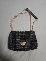 Micheal kors crossbodytas in bouclélook, Ophalen of Verzenden, Gebruikt, Zwart, Schoudertasje