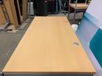 Verstelbaar bureau met slinger 160x80xH65-85 cm, 95 stuks, In hoogte verstelbaar, Zo goed als nieuw, Verzenden