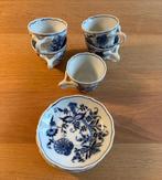 Blue Danube kop en schotel 5 stuks, Antiek en Kunst, Antiek | Servies los, Ophalen of Verzenden